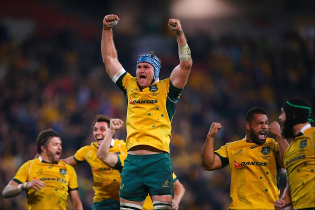 Passion: The Wallabies were desperate for the win and got it