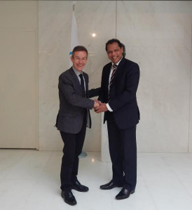 Minister met IOC Deputy Drrector General Pere Miro