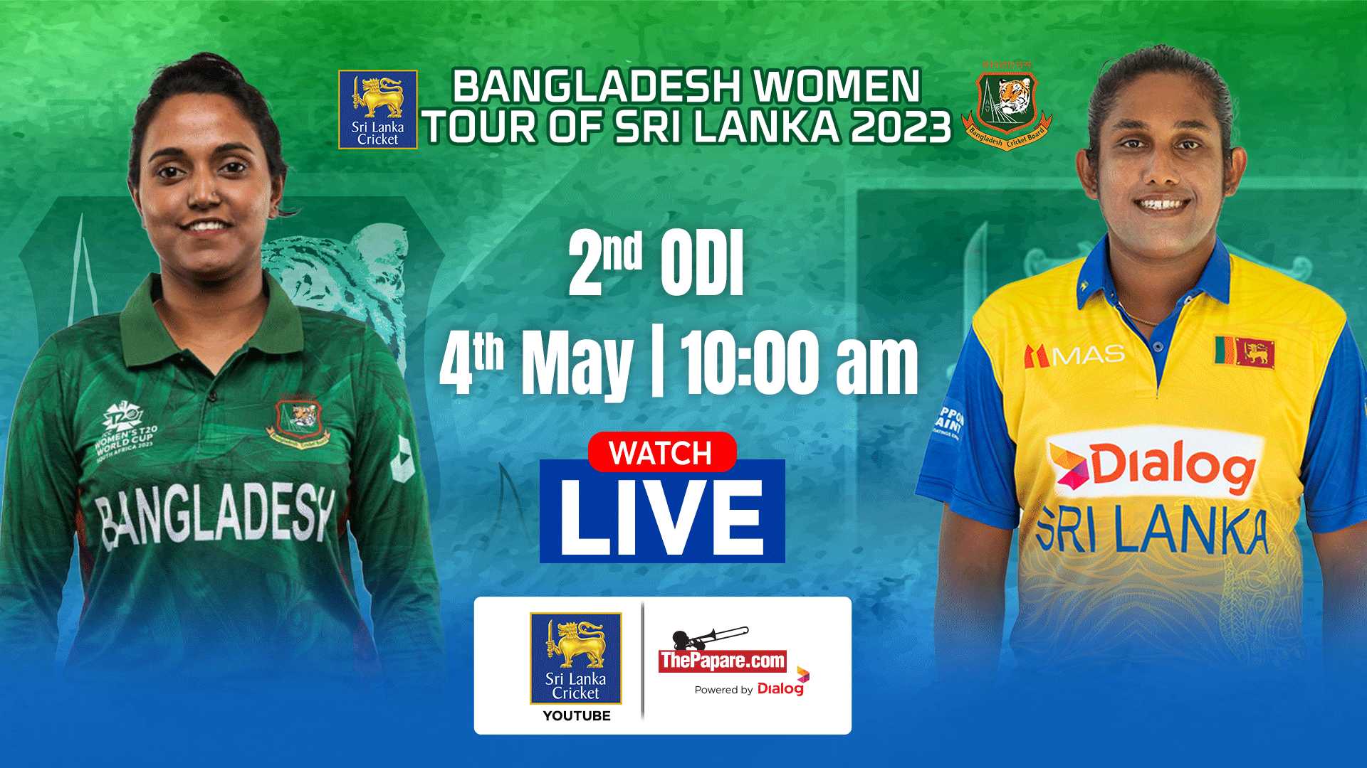 REPLAY - Bangladesh Women Tour Of Sri Lanka 2023 - 2nd ODI