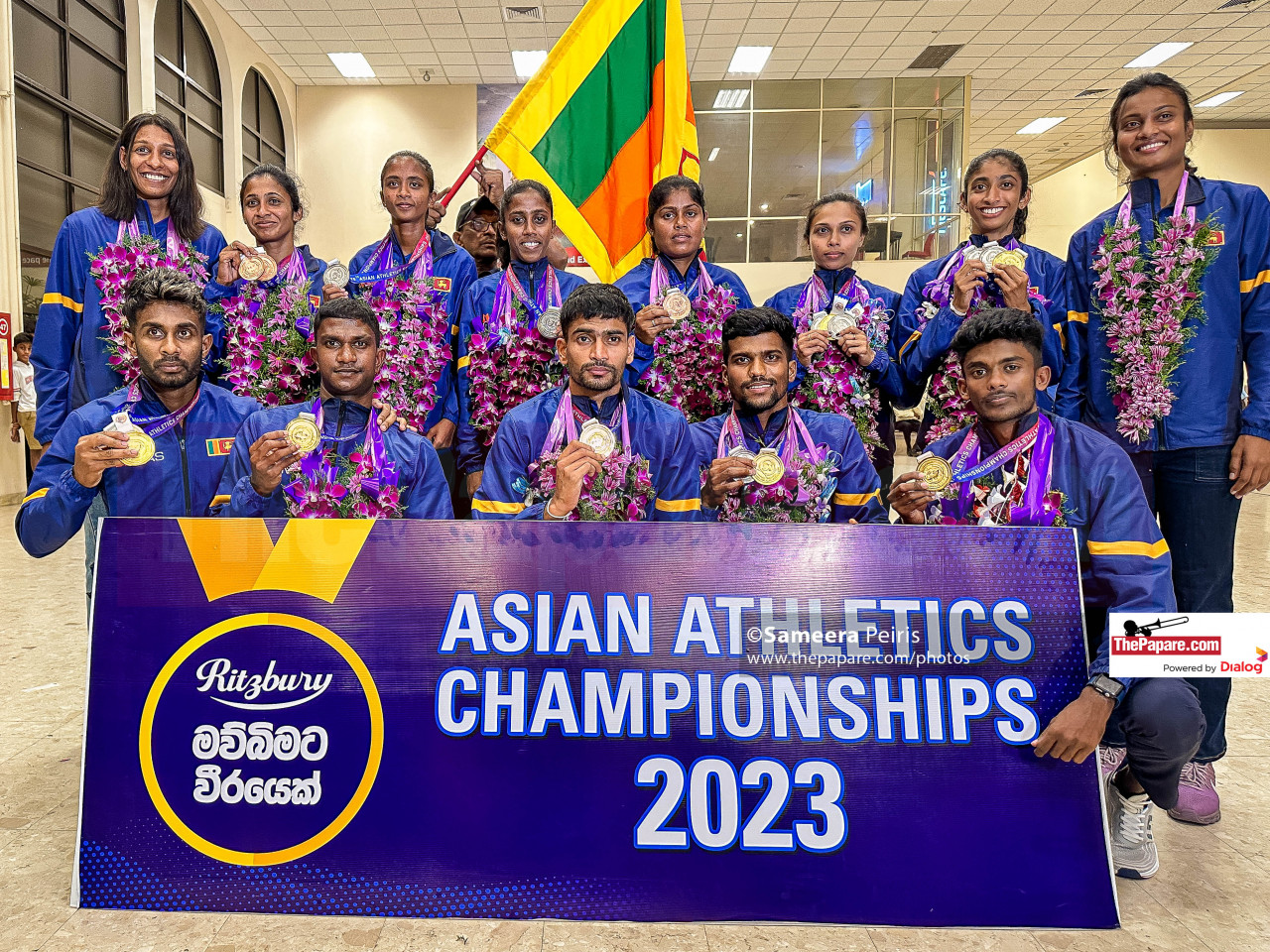 Photos - Arrival of Asian Athletic Championship Team