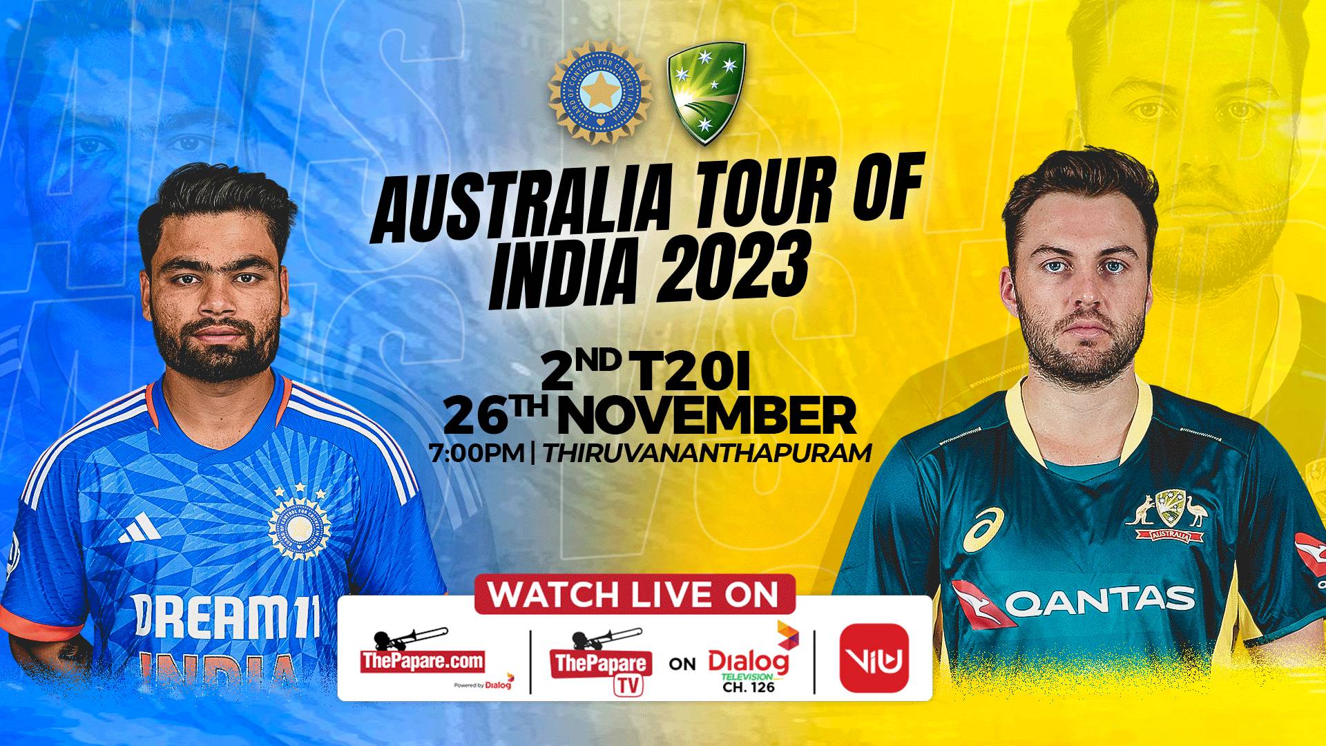 REPLAY – Australia Tour Of India 2023 - 2nd T20I