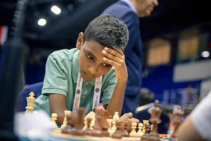 Chess prodigy Thehas shines