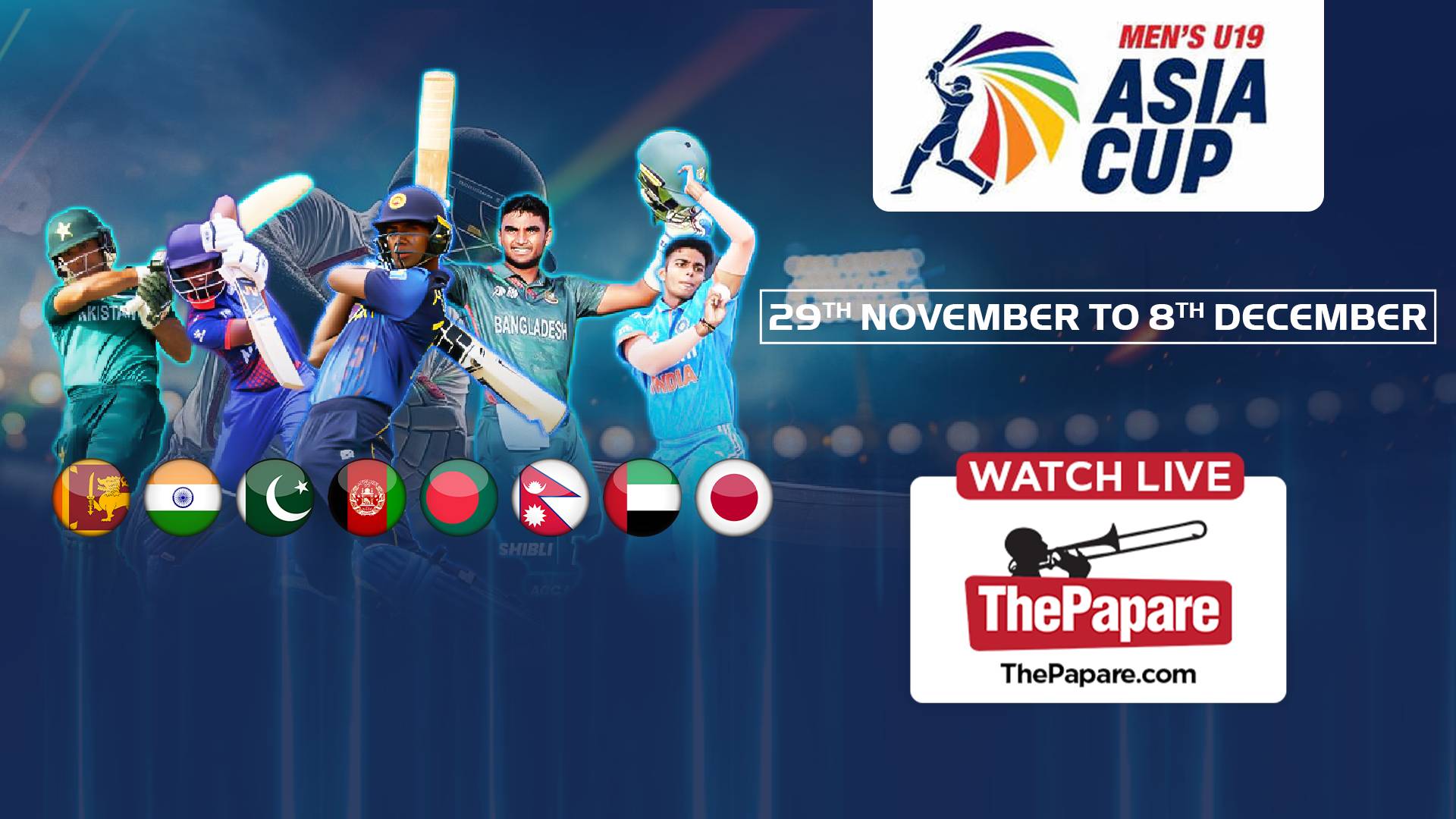 LIVE ACC Men's U19 Asia Cup 2024