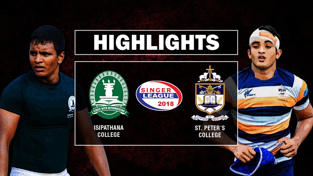 Match Highlights - Isipathana College v St. Peter's College Schools ...