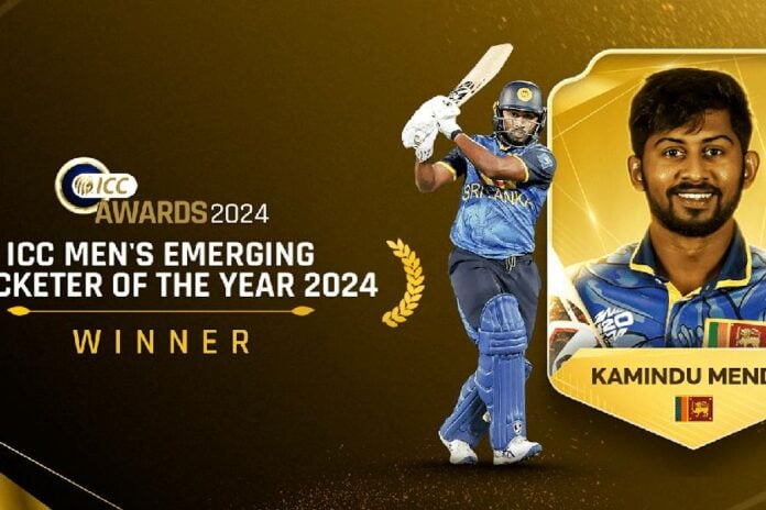 Kamindu Mendis crowned as ICC Men’s Emerging Cricketer of the Year