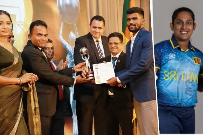 Aruna Dharshana and Chamari Athapaththu claim top honors at 9th SILK Sports Awards