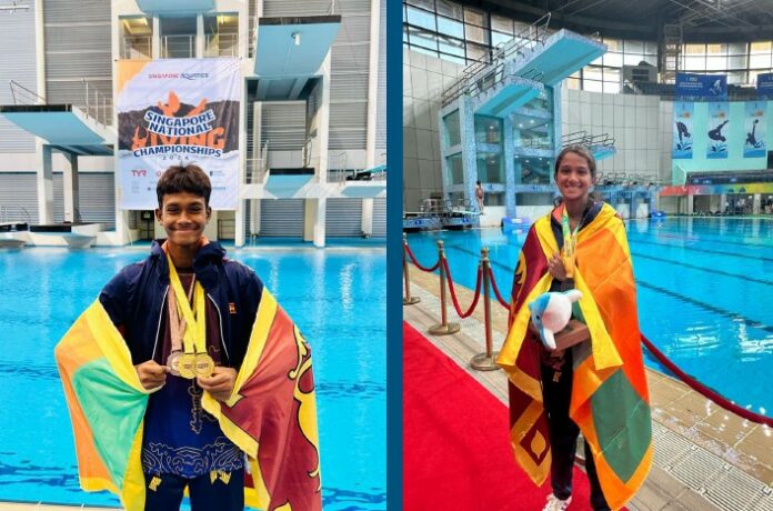 Mikhail and Vinudi qualify for Junior World Aquatic Junior Diving Championship 2024