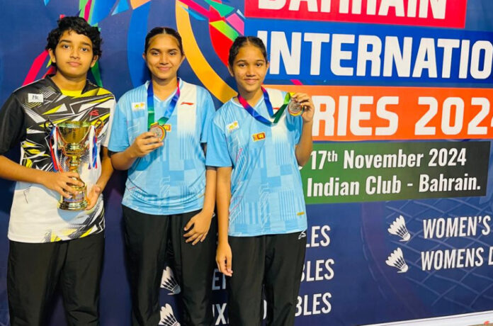 Silver for Ranithma, bronze for Isuri and Sithumi