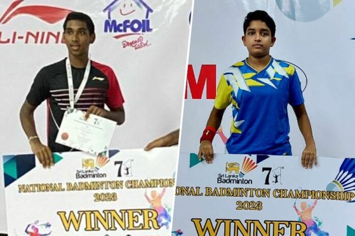 Sineth and Ranithma wins U19 Singles titles