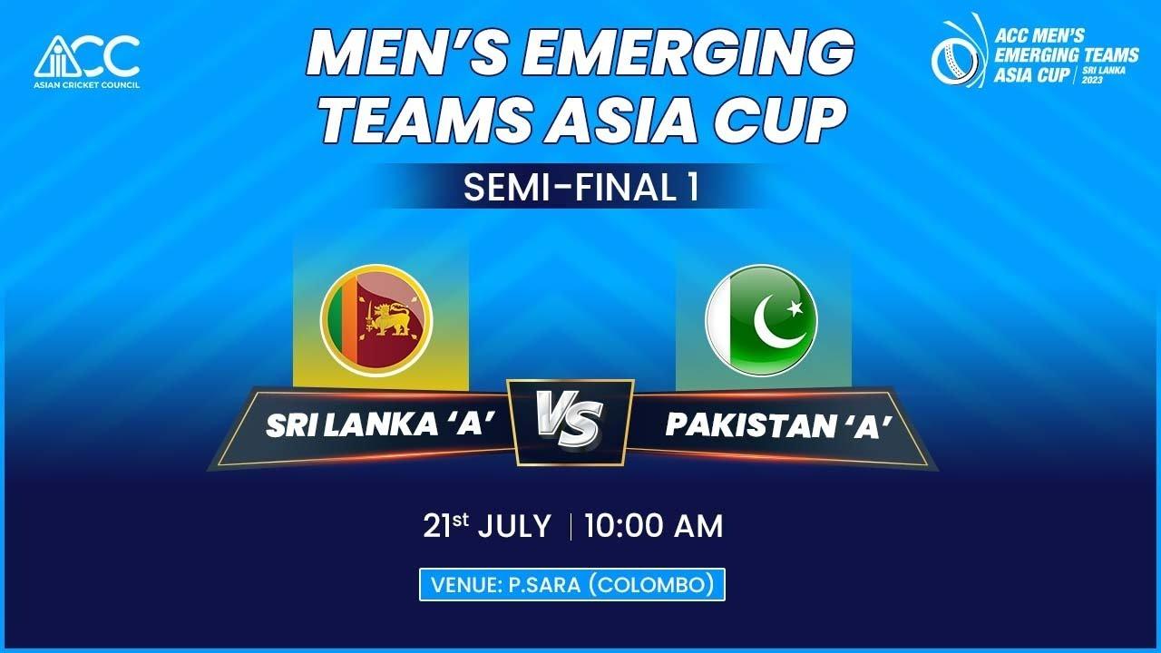 REPLAY Sri Lanka A vs Pakistan A ACC Emerging Asia Cup 2023 1st