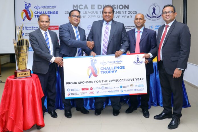 David Pieris Group sponsors MCA ‘E’ Division Cricket for the 22nd consecutive year