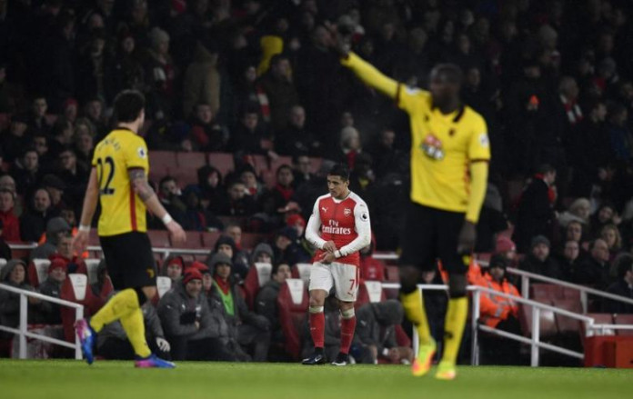 Arsenal title bid rocked by shock Watford triumph